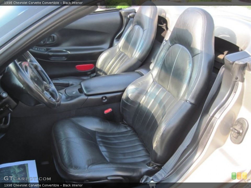 Black Interior Photo for the 1998 Chevrolet Corvette Convertible #81226759
