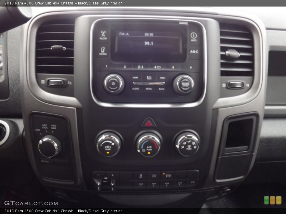Black/Diesel Gray Interior Controls for the 2013 Ram 4500 Crew Cab 4x4 Chassis #81226852