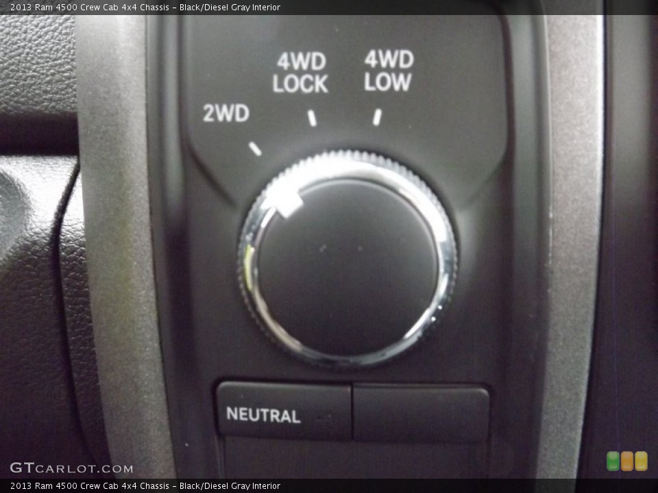 Black/Diesel Gray Interior Controls for the 2013 Ram 4500 Crew Cab 4x4 Chassis #81226927
