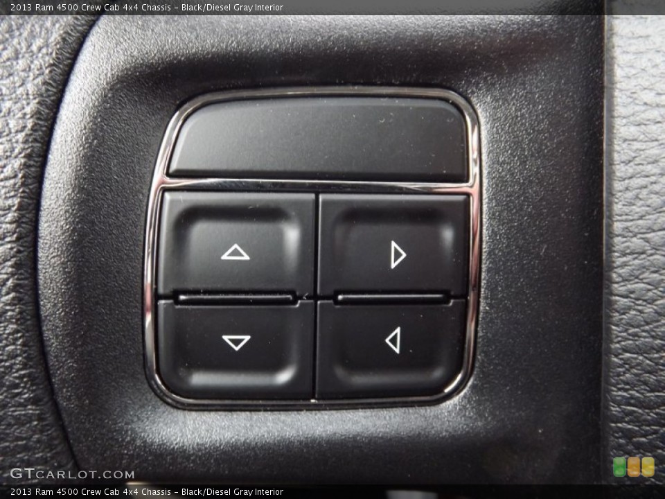 Black/Diesel Gray Interior Controls for the 2013 Ram 4500 Crew Cab 4x4 Chassis #81226952