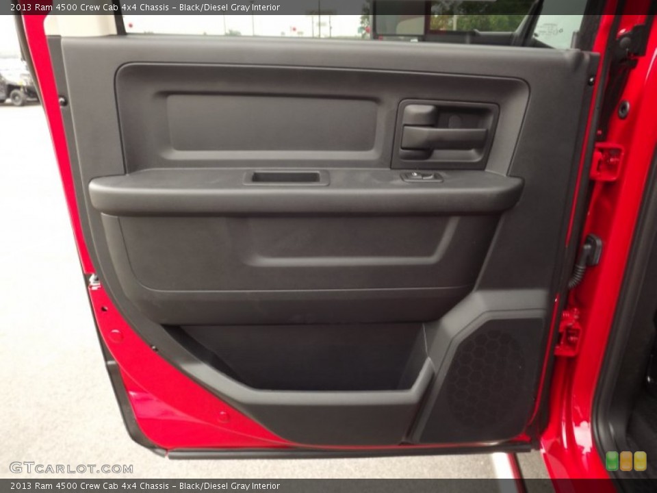 Black/Diesel Gray Interior Door Panel for the 2013 Ram 4500 Crew Cab 4x4 Chassis #81227135