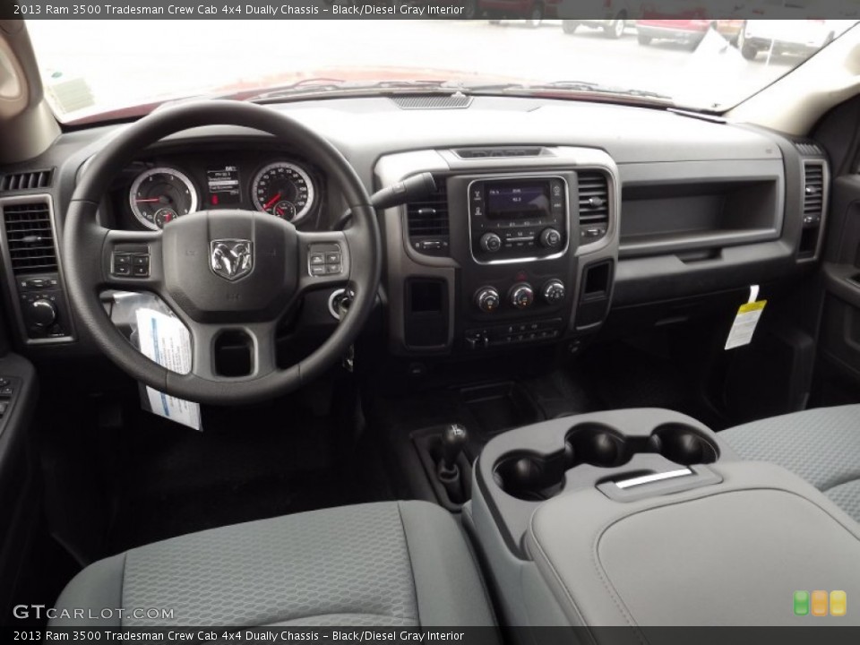 Black/Diesel Gray Interior Dashboard for the 2013 Ram 3500 Tradesman Crew Cab 4x4 Dually Chassis #81227532