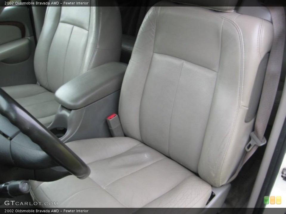 Pewter Interior Front Seat for the 2002 Oldsmobile Bravada AWD #81227728