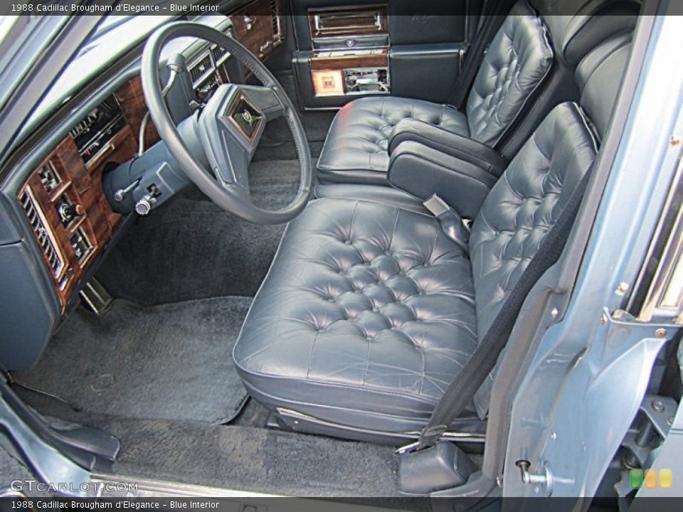 Blue Interior Photo for the 1988 Cadillac Brougham d'Elegance #81227925