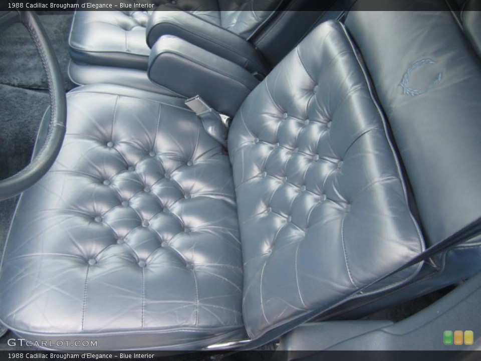 Blue Interior Front Seat for the 1988 Cadillac Brougham d'Elegance #81228043