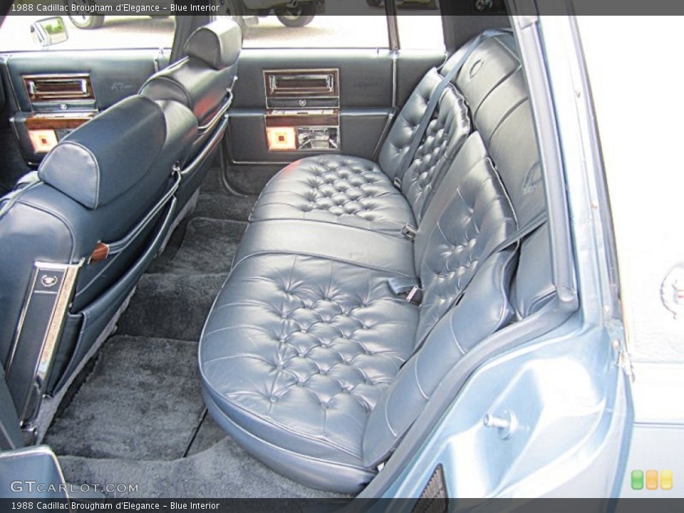 Blue Interior Rear Seat for the 1988 Cadillac Brougham d'Elegance #81228227