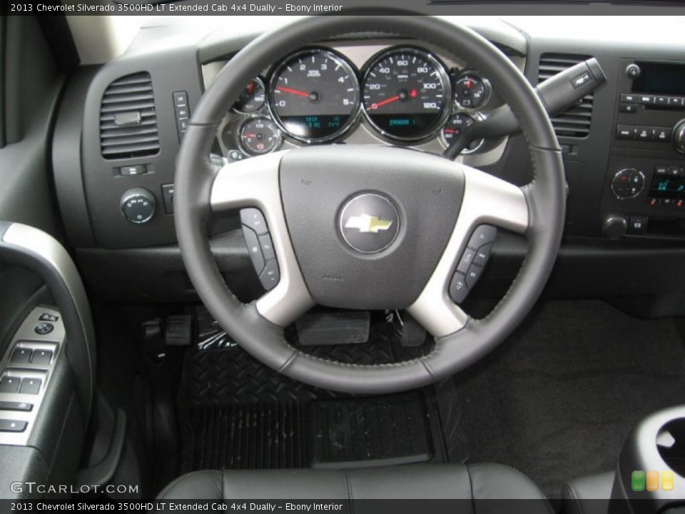 Ebony Interior Steering Wheel for the 2013 Chevrolet Silverado 3500HD LT Extended Cab 4x4 Dually #81228271