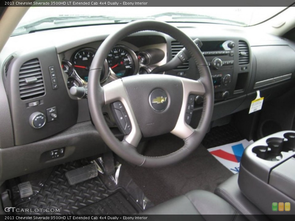 Ebony Interior Dashboard for the 2013 Chevrolet Silverado 3500HD LT Extended Cab 4x4 Dually #81228310