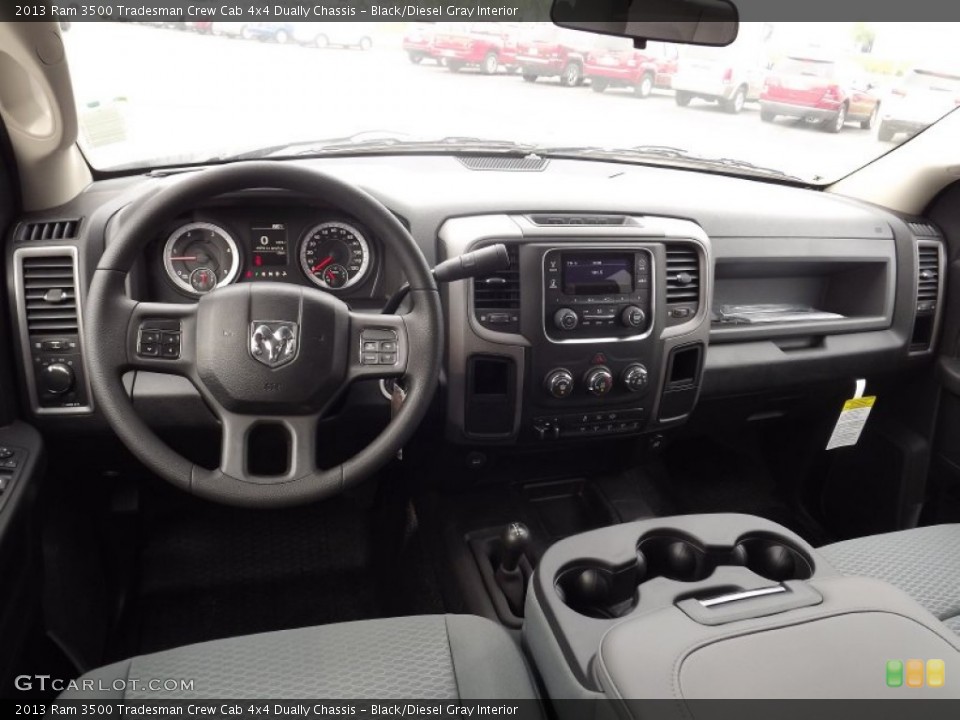 Black/Diesel Gray Interior Photo for the 2013 Ram 3500 Tradesman Crew Cab 4x4 Dually Chassis #81228438