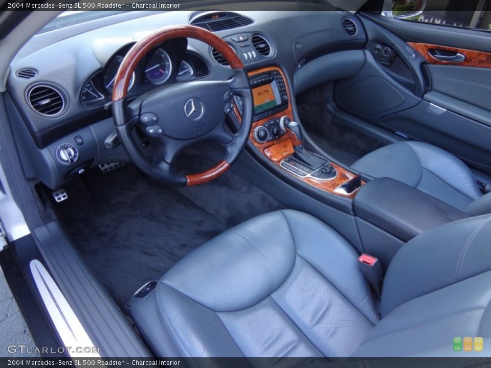 Charcoal 2004 Mercedes-Benz SL Interiors