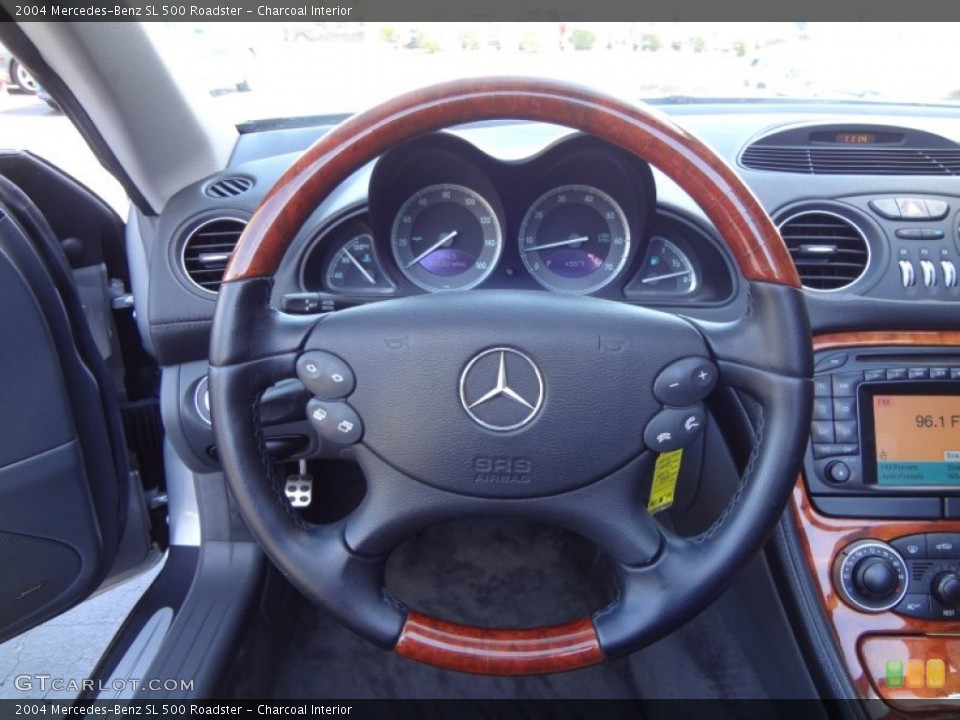 Charcoal Interior Steering Wheel for the 2004 Mercedes-Benz SL 500 Roadster #81231438