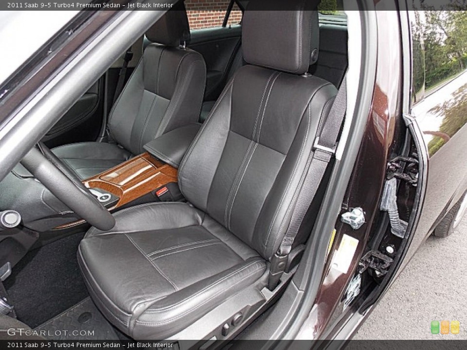 Jet Black Interior Front Seat for the 2011 Saab 9-5 Turbo4 Premium Sedan #81232627