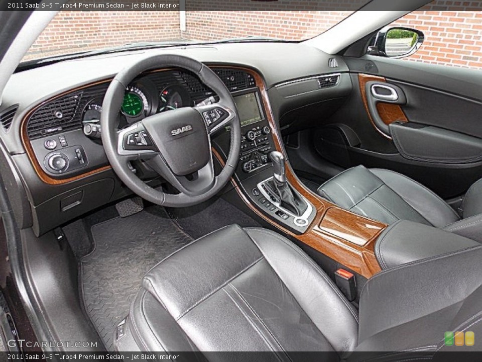 Jet Black Interior Prime Interior for the 2011 Saab 9-5 Turbo4 Premium Sedan #81232694