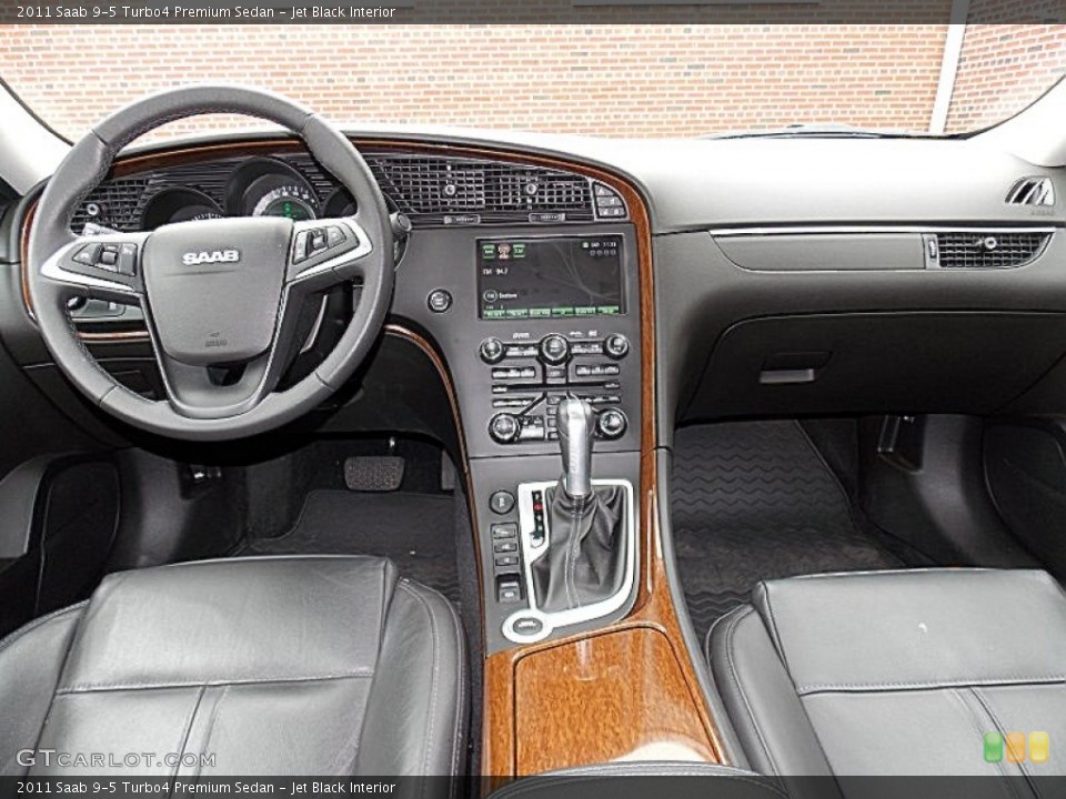 Jet Black Interior Dashboard for the 2011 Saab 9-5 Turbo4 Premium Sedan #81232729