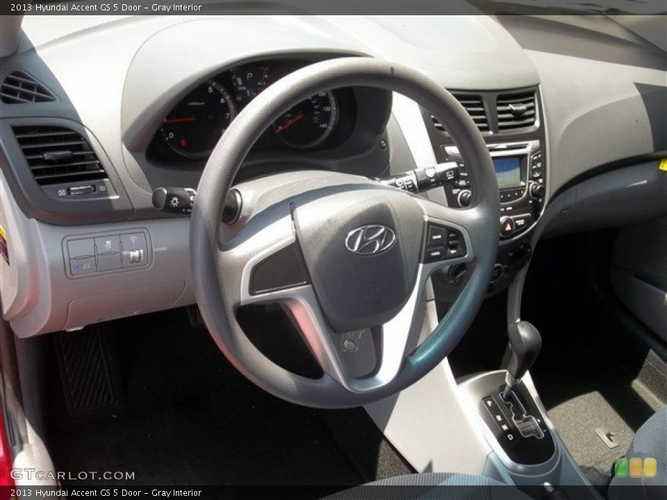 Gray Interior Steering Wheel for the 2013 Hyundai Accent GS 5 Door #81232735