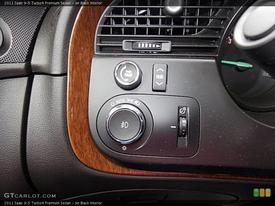Jet Black Interior Controls for the 2011 Saab 9-5 Turbo4 Premium Sedan #81232765