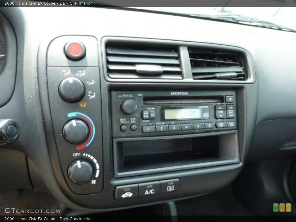 Dark Gray Interior Controls for the 2000 Honda Civic EX Coupe #81232873