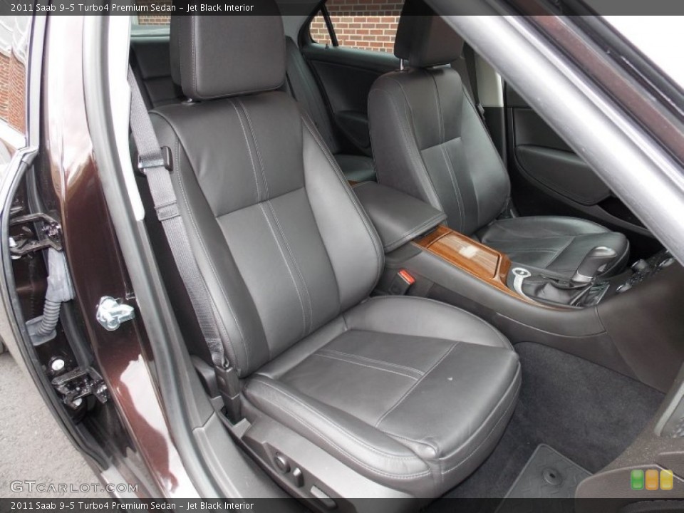Jet Black Interior Front Seat for the 2011 Saab 9-5 Turbo4 Premium Sedan #81233044