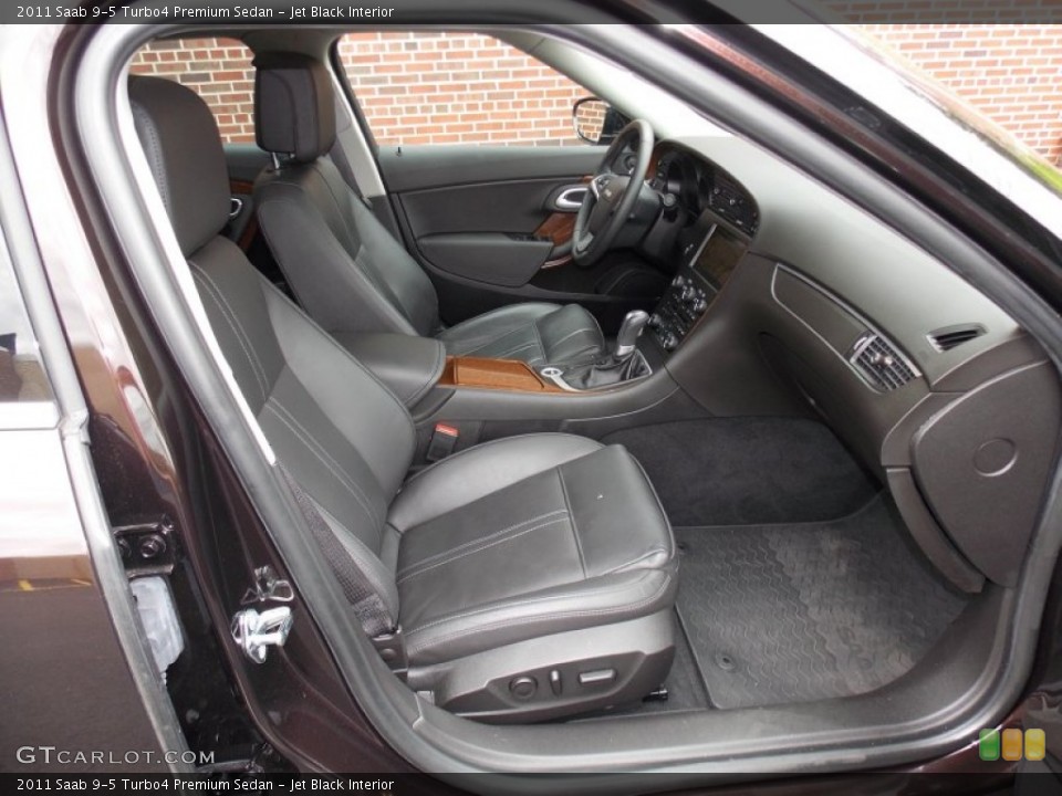 Jet Black Interior Front Seat for the 2011 Saab 9-5 Turbo4 Premium Sedan #81233053