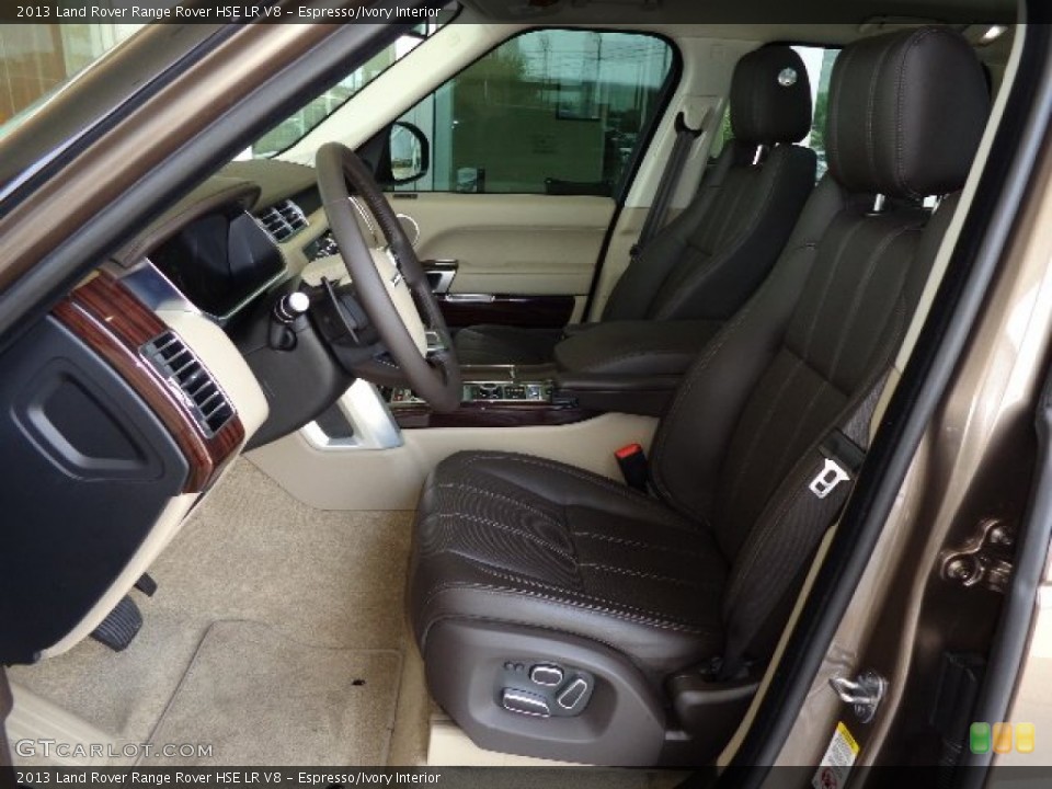 Espresso/Ivory Interior Photo for the 2013 Land Rover Range Rover HSE LR V8 #81233761