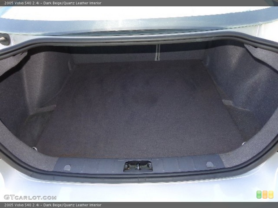 Dark Beige/Quartz Leather Interior Trunk for the 2005 Volvo S40 2.4i #81233923