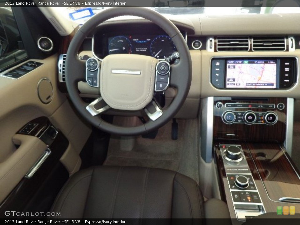 Espresso/Ivory Interior Dashboard for the 2013 Land Rover Range Rover HSE LR V8 #81233986