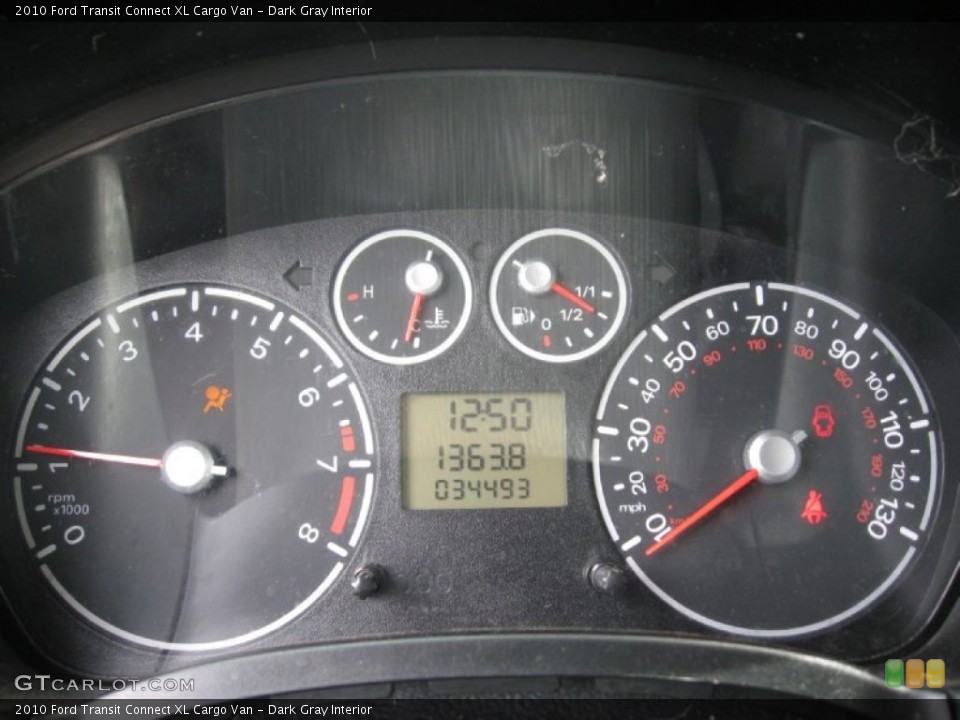 Dark Gray Interior Gauges for the 2010 Ford Transit Connect XL Cargo Van #81234003