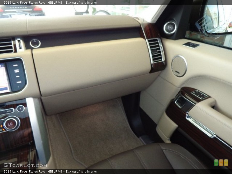 Espresso/Ivory Interior Dashboard for the 2013 Land Rover Range Rover HSE LR V8 #81234004
