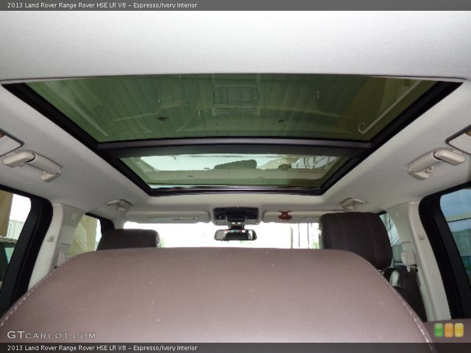 Espresso/Ivory Interior Sunroof for the 2013 Land Rover Range Rover HSE LR V8 #81234043