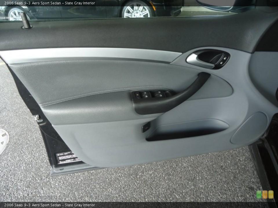 Slate Gray Interior Door Panel for the 2006 Saab 9-3 Aero Sport Sedan #81234206
