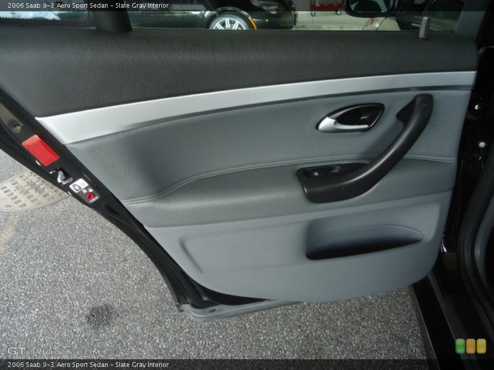 Slate Gray Interior Door Panel for the 2006 Saab 9-3 Aero Sport Sedan #81234229