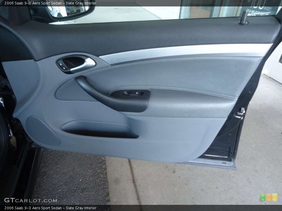 Slate Gray Interior Door Panel for the 2006 Saab 9-3 Aero Sport Sedan #81234391