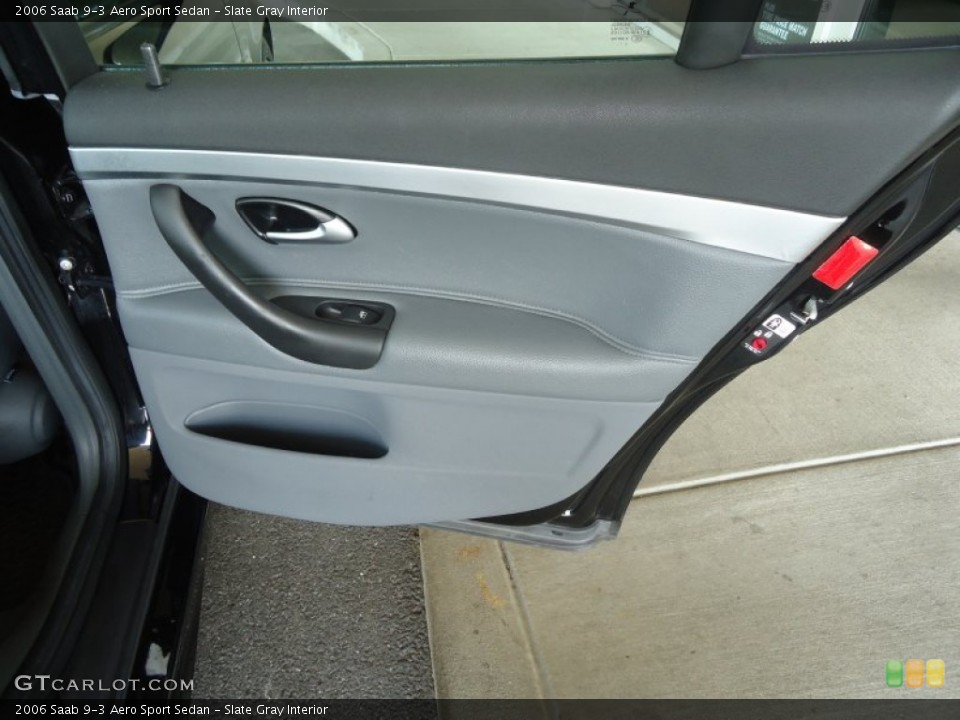 Slate Gray Interior Door Panel for the 2006 Saab 9-3 Aero Sport Sedan #81234412