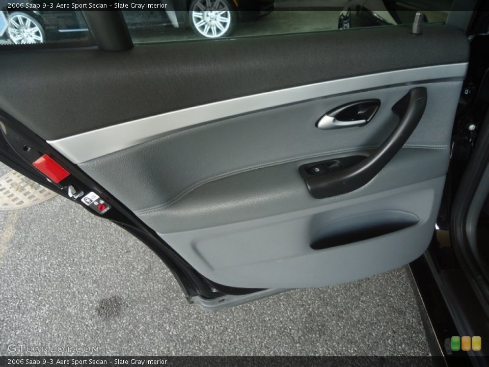 Slate Gray Interior Door Panel for the 2006 Saab 9-3 Aero Sport Sedan #81234439