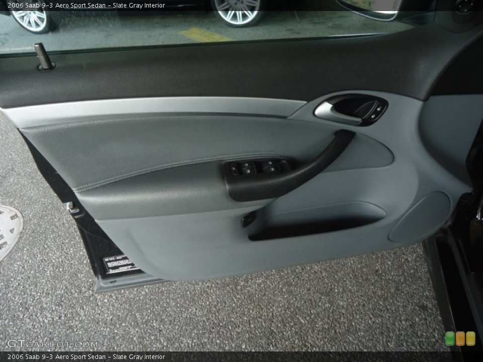 Slate Gray Interior Door Panel for the 2006 Saab 9-3 Aero Sport Sedan #81234458