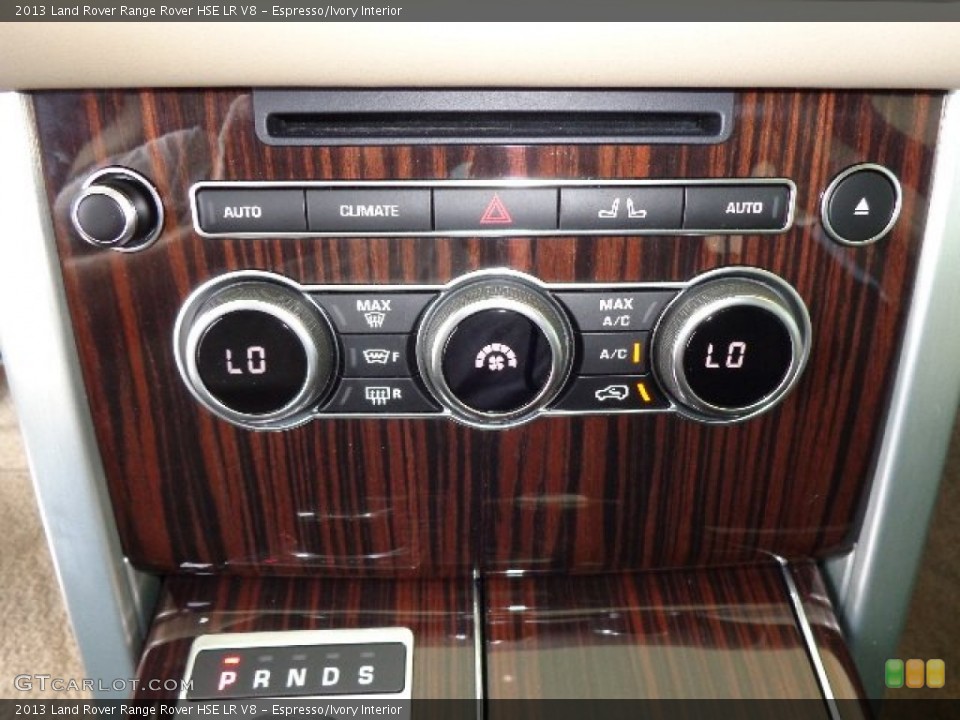 Espresso/Ivory Interior Controls for the 2013 Land Rover Range Rover HSE LR V8 #81234568