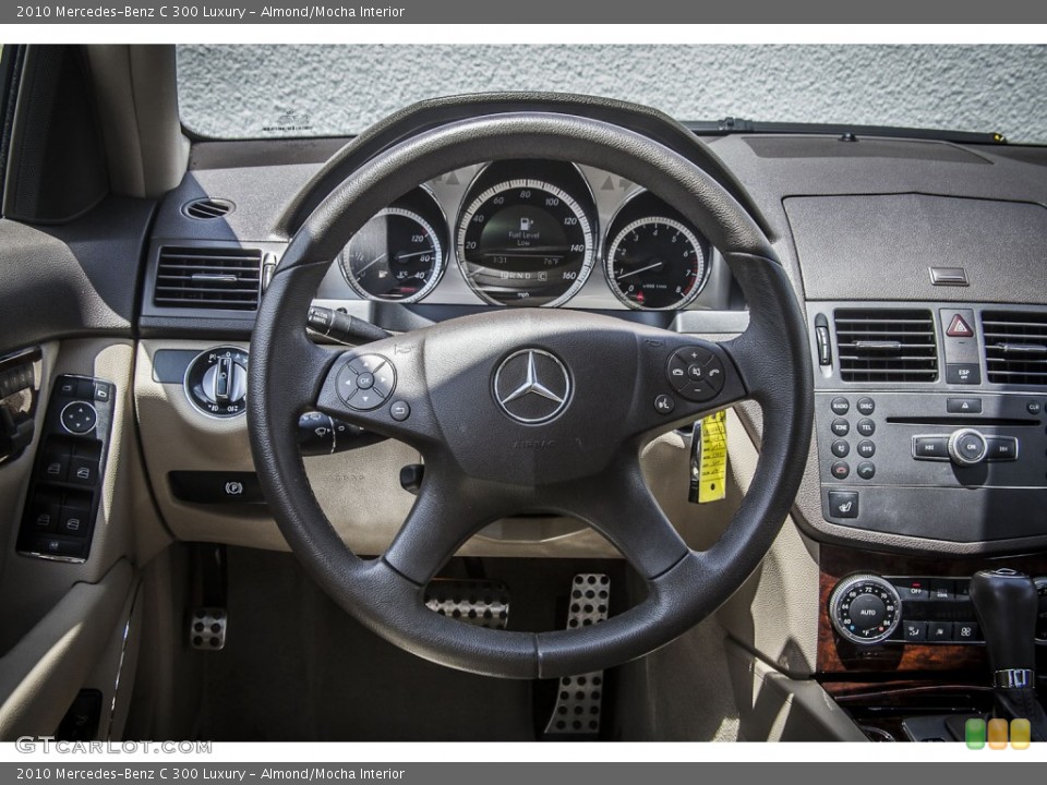 Almond/Mocha Interior Steering Wheel for the 2010 Mercedes-Benz C 300 Luxury #81235711