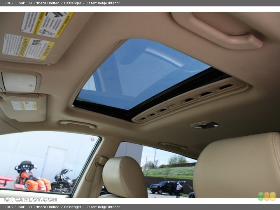 Desert Beige Interior Sunroof for the 2007 Subaru B9 Tribeca Limited 7 Passenger #81236671