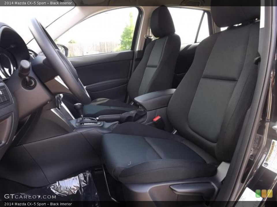 Black Interior Front Seat for the 2014 Mazda CX-5 Sport #81236845