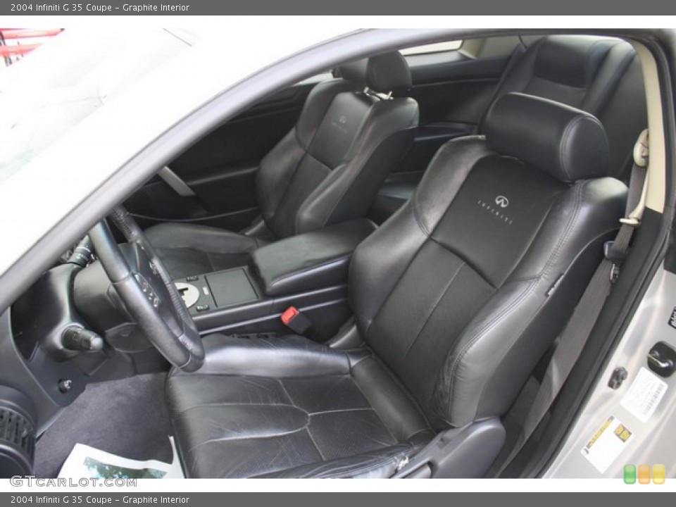 Graphite Interior Front Seat for the 2004 Infiniti G 35 Coupe #81237925