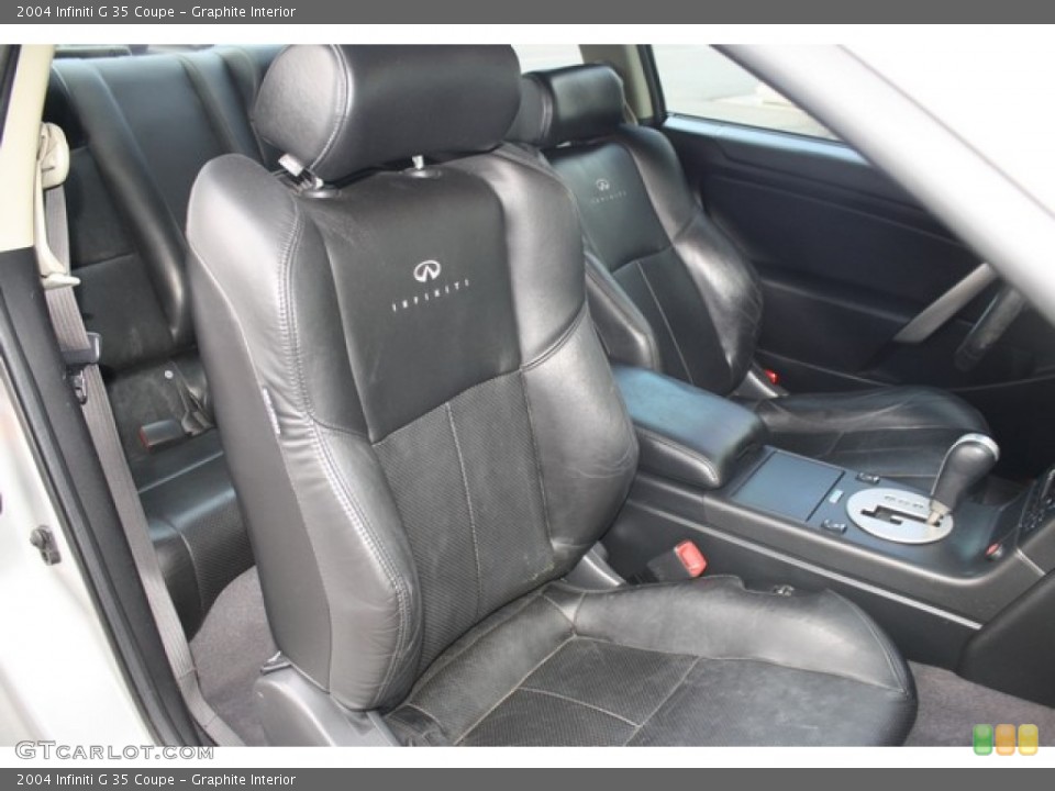 Graphite Interior Front Seat for the 2004 Infiniti G 35 Coupe #81238051