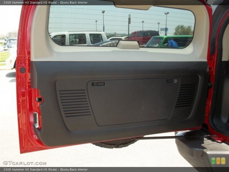 Ebony Black Interior Door Panel for the 2006 Hummer H3  #81240065