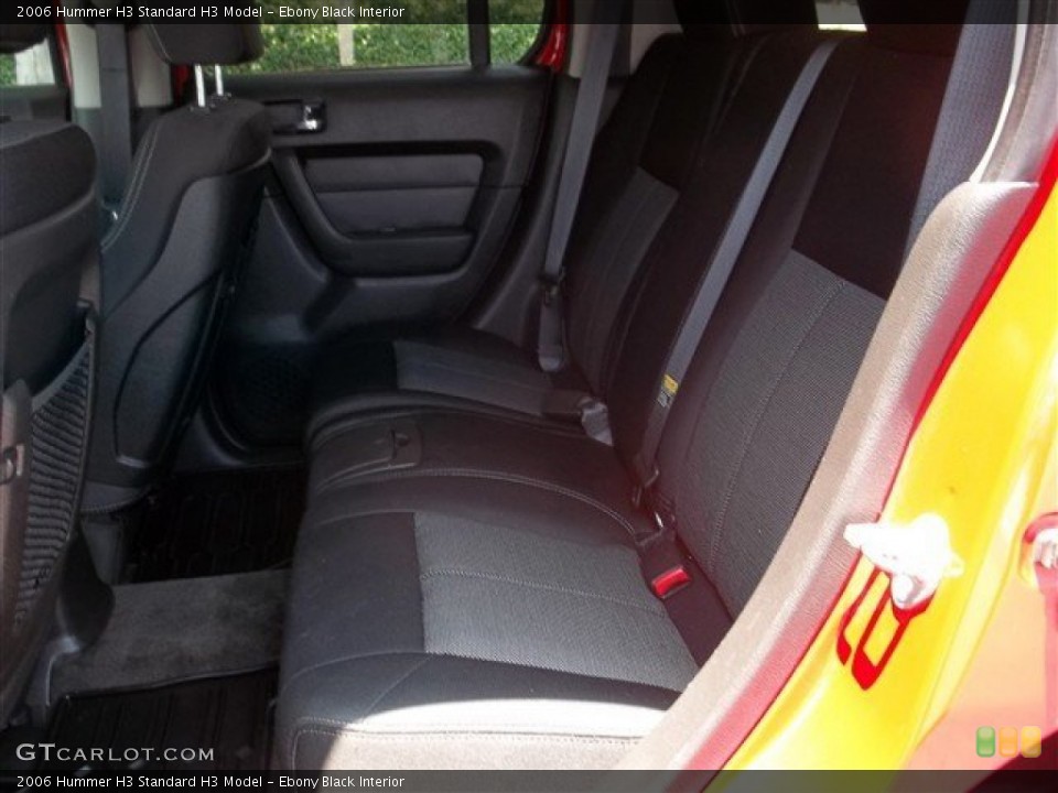 Ebony Black Interior Rear Seat for the 2006 Hummer H3  #81240148