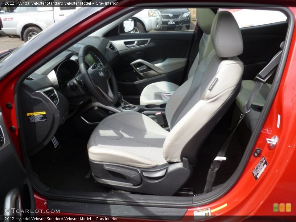 Gray Interior Photo for the 2012 Hyundai Veloster  #81241427