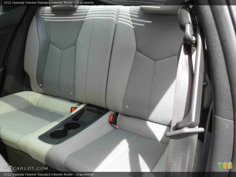 Gray Interior Rear Seat for the 2012 Hyundai Veloster  #81241441