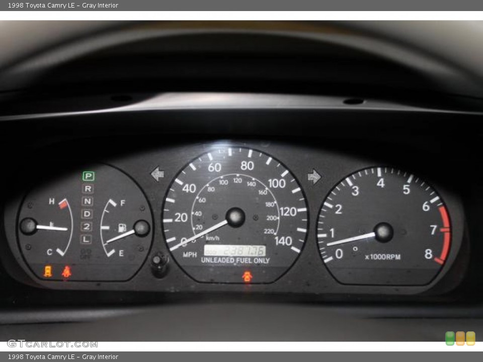 Gray Interior Gauges for the 1998 Toyota Camry LE #81241698
