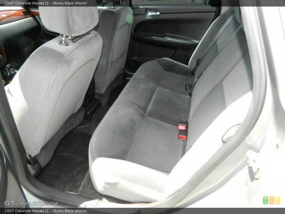 Ebony Black Interior Rear Seat for the 2007 Chevrolet Impala LS #81241996