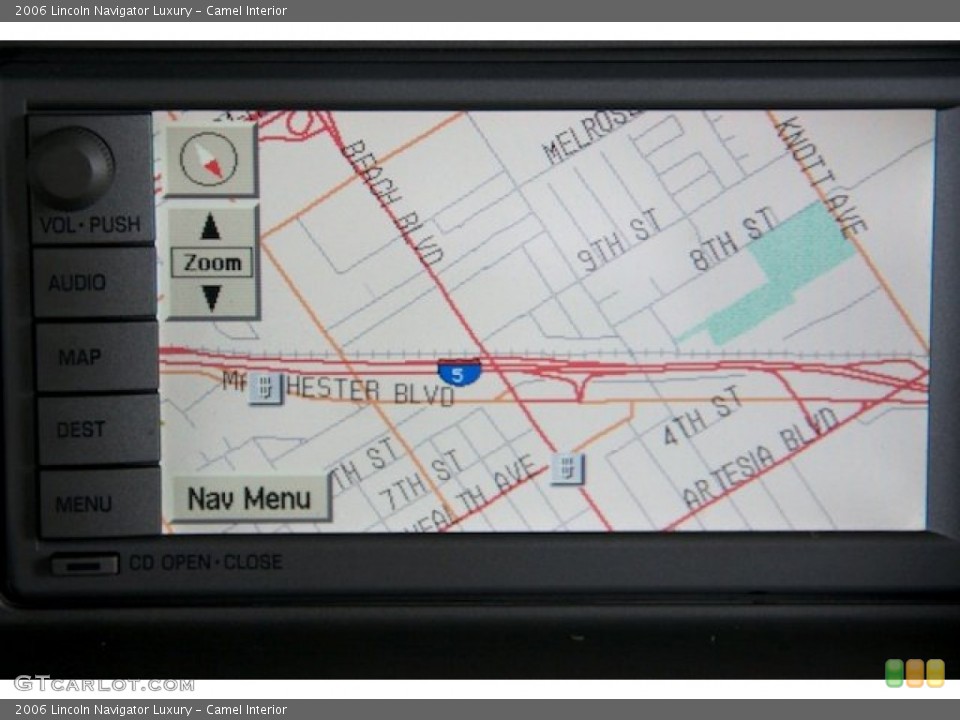 Camel Interior Navigation for the 2006 Lincoln Navigator Luxury #81242220