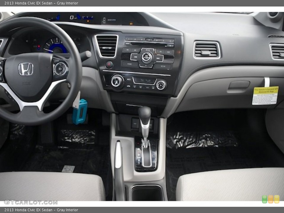 Gray Interior Dashboard for the 2013 Honda Civic EX Sedan #81243577