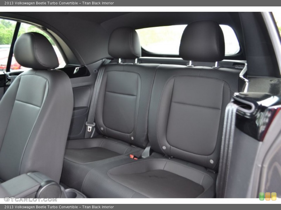 Titan Black Interior Rear Seat for the 2013 Volkswagen Beetle Turbo Convertible #81244150